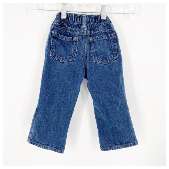 Old Navy Boot Cut Toddler Jeans 2T Elastic Adjustable Waist - Picture 3 of 4